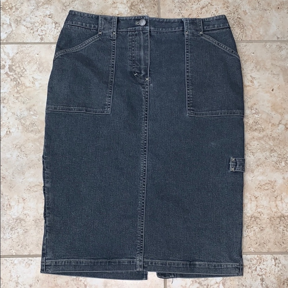 Elie Tahari Denim Knee Length Skirt Size 6